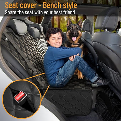 Active Pets Dog Car Seat Cover Car Seat Protector- Dog Seat Cover for Back Seat of SUVs