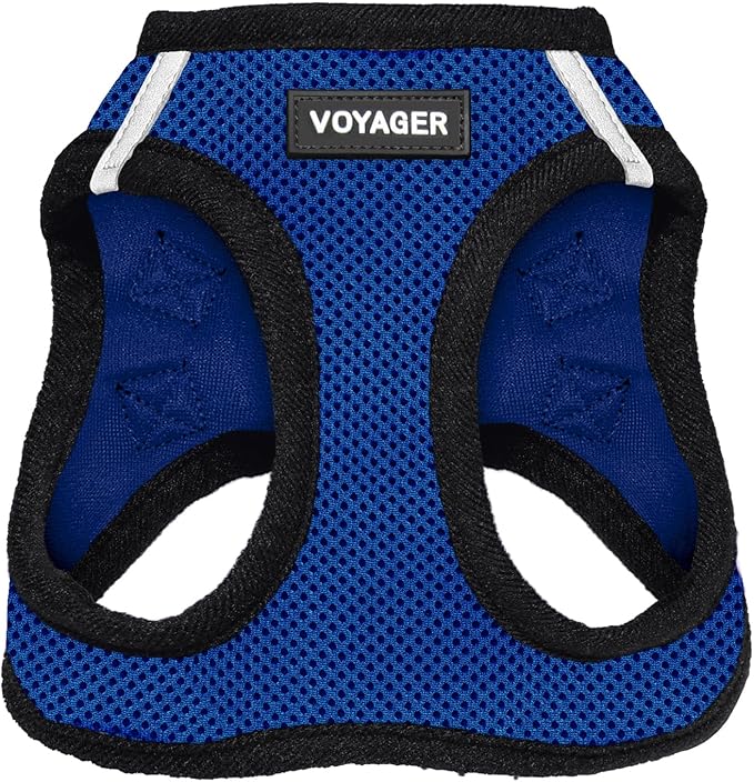 Voyager Step-in Air Dog Harness - All Weather Mesh Step in Vest Harness for Small and Medium Dogs and Cats by Best Pet Supplies - Harness (Royal Blue/Black Trim), XS (Chest: 13-14.5")