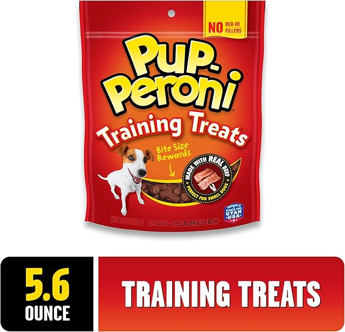 Pup-Peroni Training Dog Treats, Original Beef Flavor, 5.6 Ounce (Pack of 8), Made with Real Beef, Bite Size Rewards