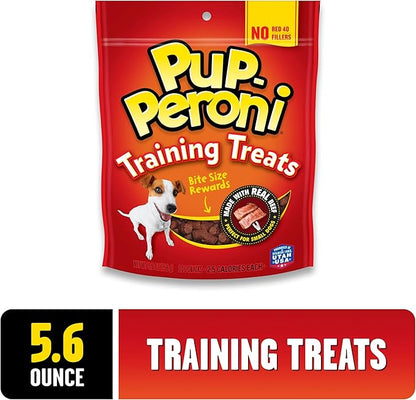 Pup-Peroni Training Dog Treats, Original Beef Flavor, 5.6 Ounce (Pack of 8), Made with Real Beef, Bite Size Rewards