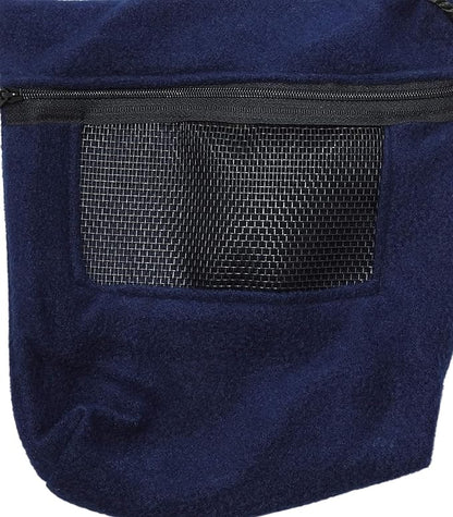 Bonding Carry Pouch for Sugar Gliders and Other Small Pets (Navy Blue)