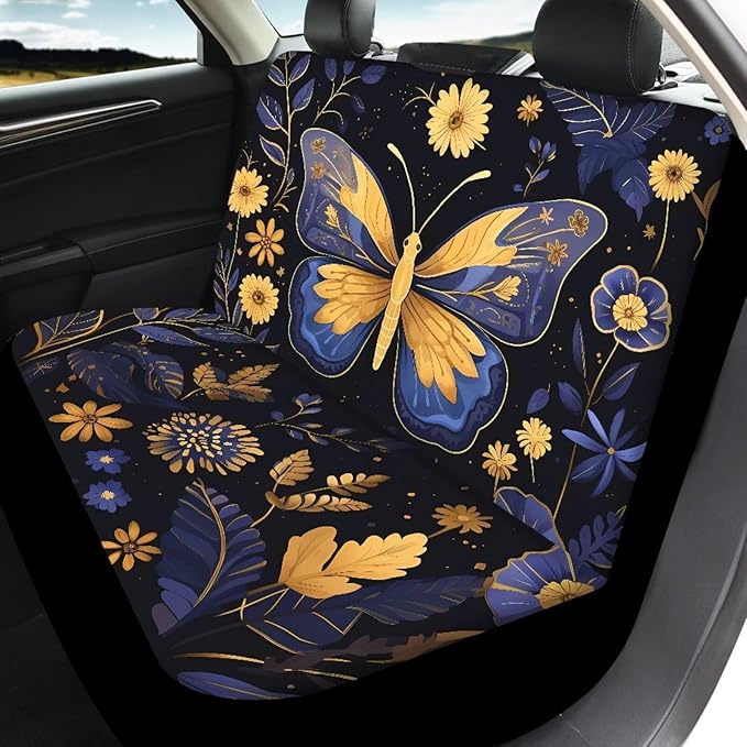 Butterfly Flower Seat Cover Sets for Cars Car