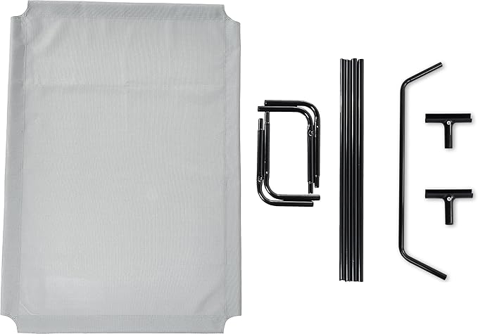 Amazon Basics Cooling Elevated Pet Bed For Dog (60.1 x 37.1 x 8.9 Inches), 1 count,