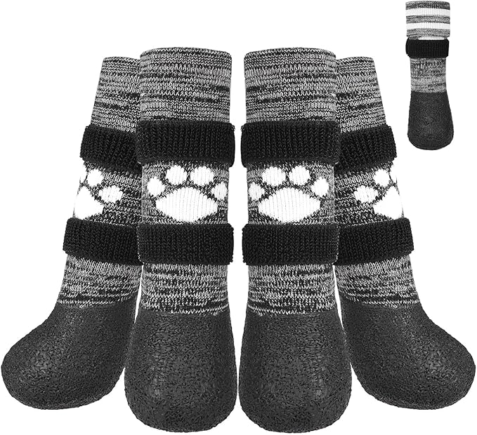 KOOLTAIL Anti Slip Dog Socks to Prevent Licking Paws for Hot/Clod Pavement