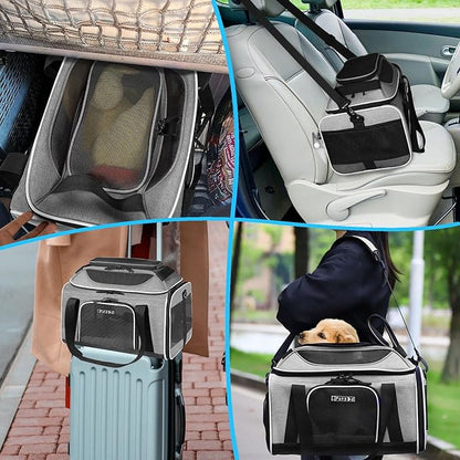 Petskd Top-Expandable Pet Carrier 17x12x8.5 Inches JetBlue Frontier Spirit Airline Approved