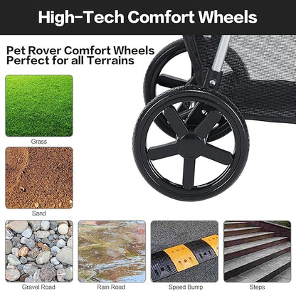 Pet Stroller 4 Wheel,