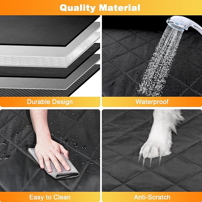 Dog Car Seat Cover 100% Waterproof 600D Heavy