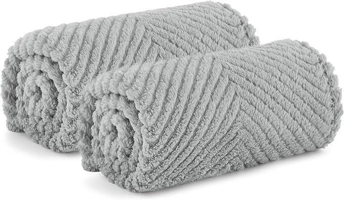 Bedsure 1 Pack 2 Dog Blankets for Small Dogs 2pcs Washable 300GSM Coral