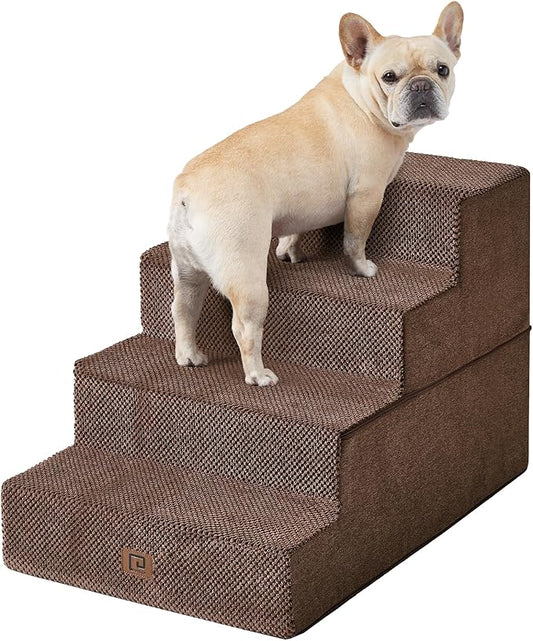 EHEYCIGA Dog Stairs for Bed 20”H 4-Step Extra