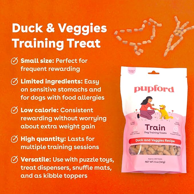 Pupford Freeze Dried Training Treats for Dogs & Puppies 240+ Four 5 oz)