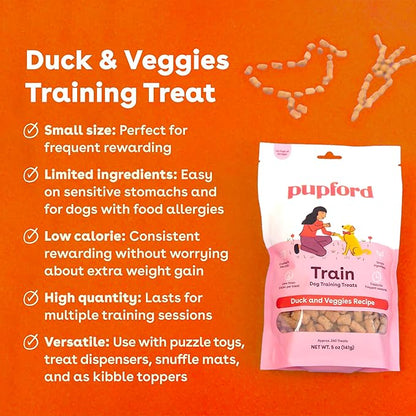 Pupford Freeze Dried Training Treats for Dogs & Puppies 240+ Four 5 oz)