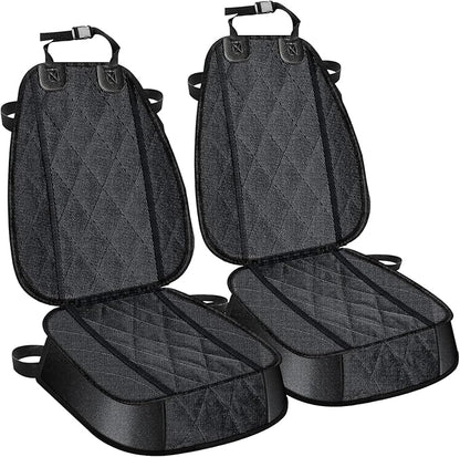 Pet Deluxe Thick Front Dog Car Seat Cover for Car SUV Waterproof Nonslip Pet Seat Covers for Jeep Dogs Cats 2 Front (2 Pack)