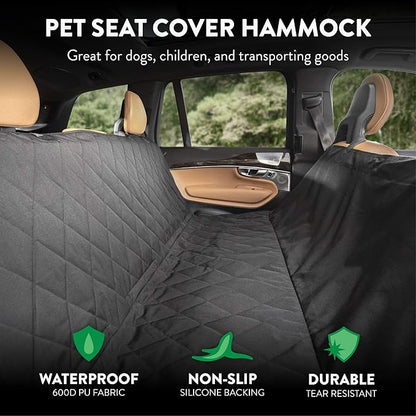Plush Paws Products Premium Rear Car Seat Protector w/Hammock