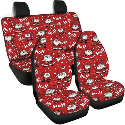 Christmas Snata Hoho Seat Covers for Cars Full