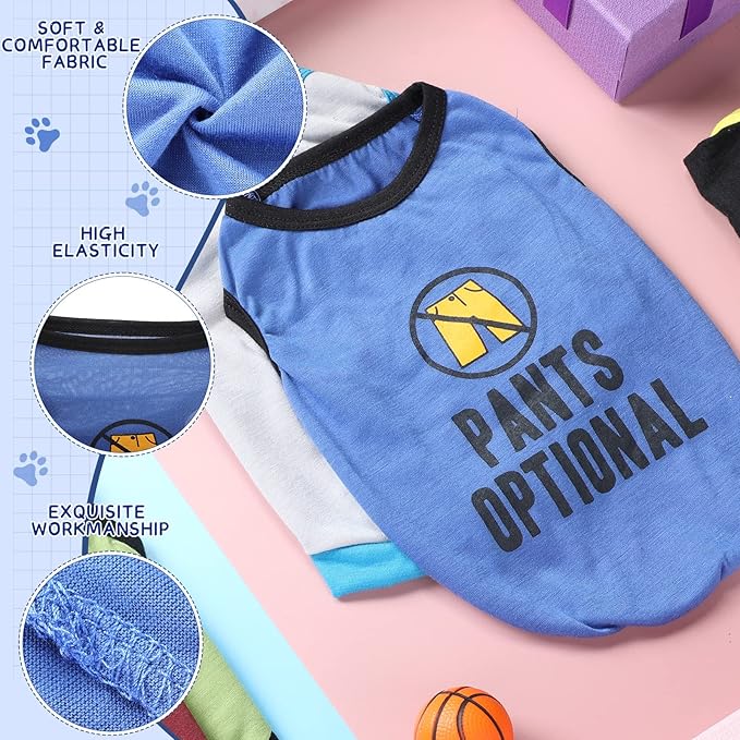8 Pieces Dog Shirts