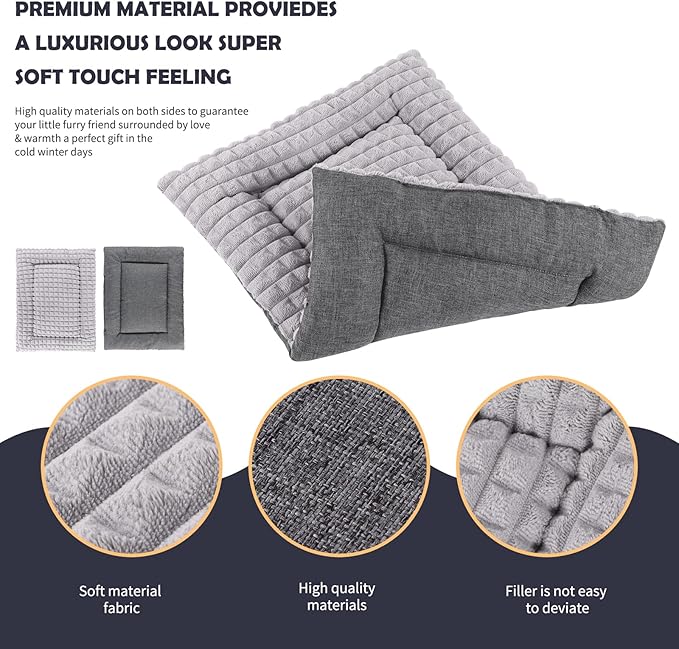 IEUUMLER Dog Bed FC014 (Gray, M(30"*20"))