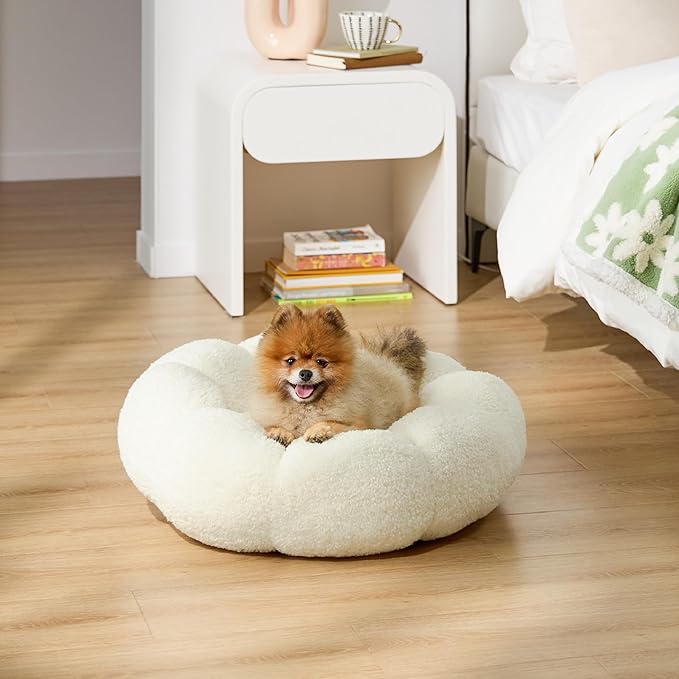 Lesure Calming Small Dog Bed 25 lbs, 23"