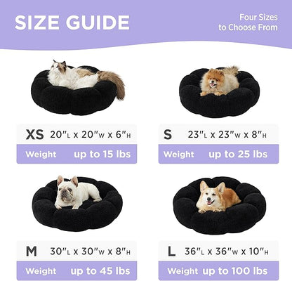 Lesure Calming Large Dog Bed 100 lbs, 36"