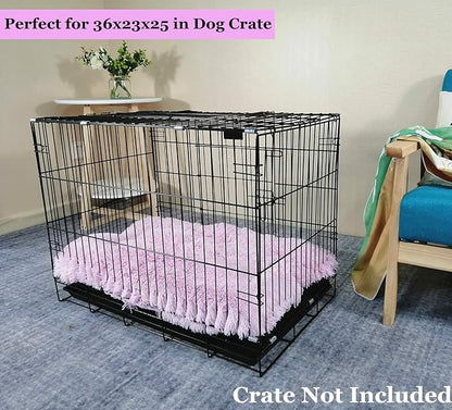 Coohom Deluxe Plush Dog Bed Pet Cushion Crate Mat