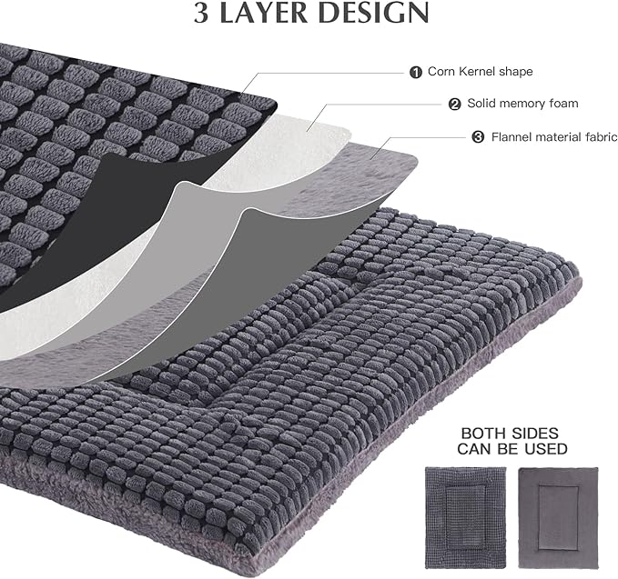 BVAGSS Dog Bed Mat XH079 (24''x18''x1.6'',Light