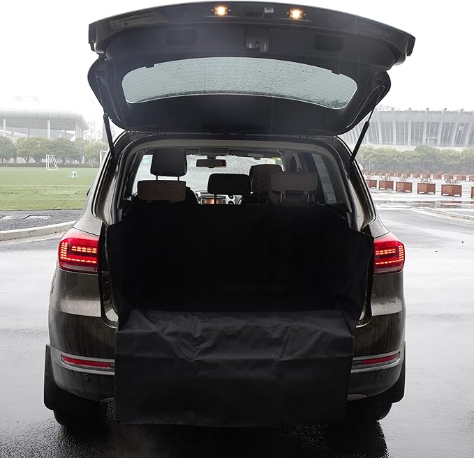 SUV Cargo Liner Dog Seat Covers for SUVs or Trucks SUVs(Black,51” X 39.5” X 17”)