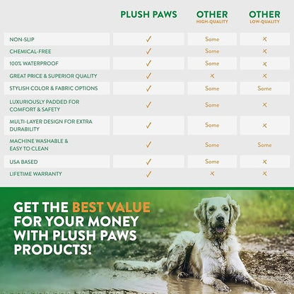 Plush Paws Products Premium Rear Car Seat Protector w/Hammock