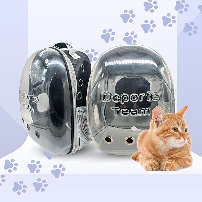 Pet Bubble Backpack Carrier, Cat Carrier with Ventilated Design for Carrying Puppy Cats, Pet Carrier Back Pack Bag Space Capsule for Traveling Hiking Camping Outdoors