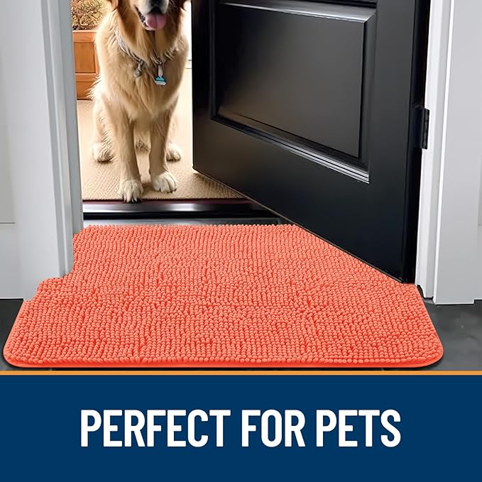 OLANLY Dog Door Mat for Muddy Paws 24x16