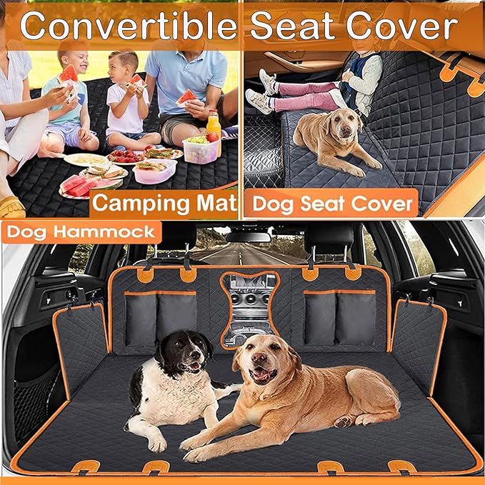 SORKUT Dog Car Seat Cover Waterproof Car Seat 600D Heavy