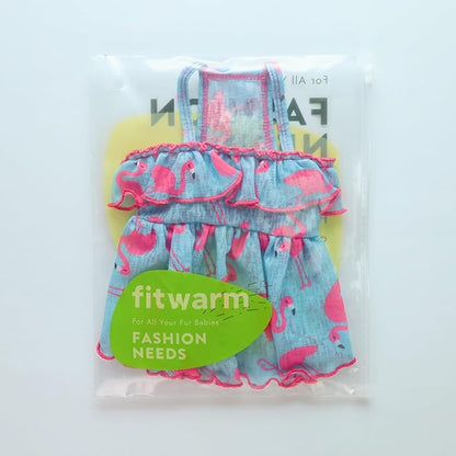 Fitwarm Flamingo Dog Dress
