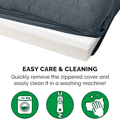 Furhaven Memory Foam Dog Bed for Large Dogs w/ Removable Bolsters & Washable Cover 95 lbs