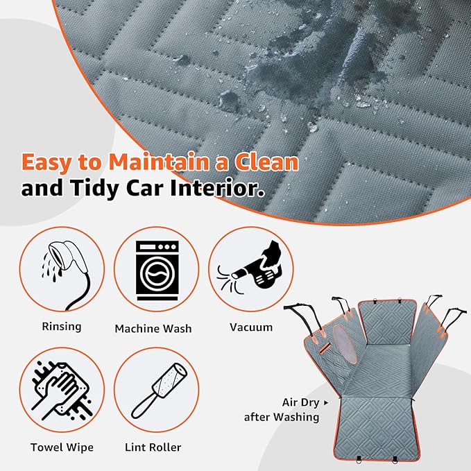 LOOBANI Dog Car Seat Cover 54" W 58" L