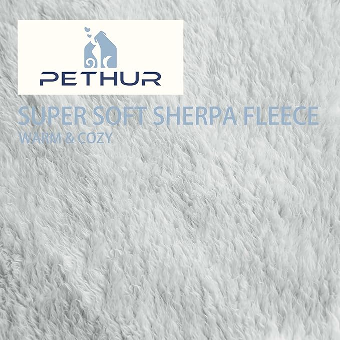 PETHUR Super Soft Dog Blankets for Large Dogs 40"x60", Light