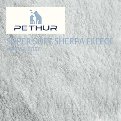 PETHUR Super Soft Dog Blankets for Large Dogs 40"x60", Light