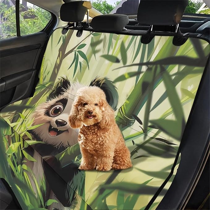 AFPANQZ Panda Back Seat Cover Protector Waterproof Scratchproof