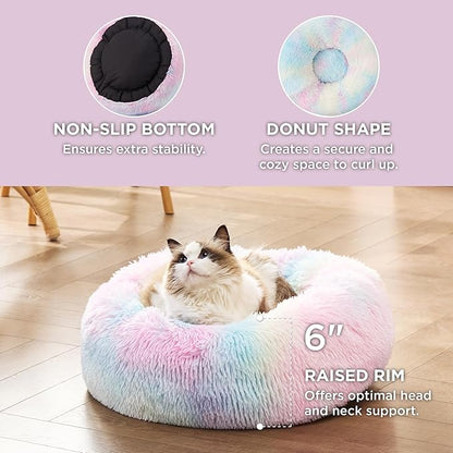 Bedsure Calming Cat Bed for Indoor Cats 15 lbs 20 inches