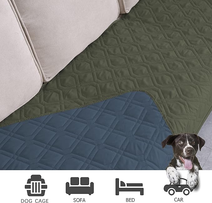 Ameritex Waterproof Dog Bed Cover Pet Blanket for Furniture Bed Couch Sofa Reversible