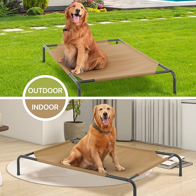 MoNiBloom Elevated Dog Bed for Large Dogs 50 Inches