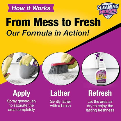 Pet Carpet Cleaner & Urine Odor Eliminator for Strong Odor 32oz Enzyme