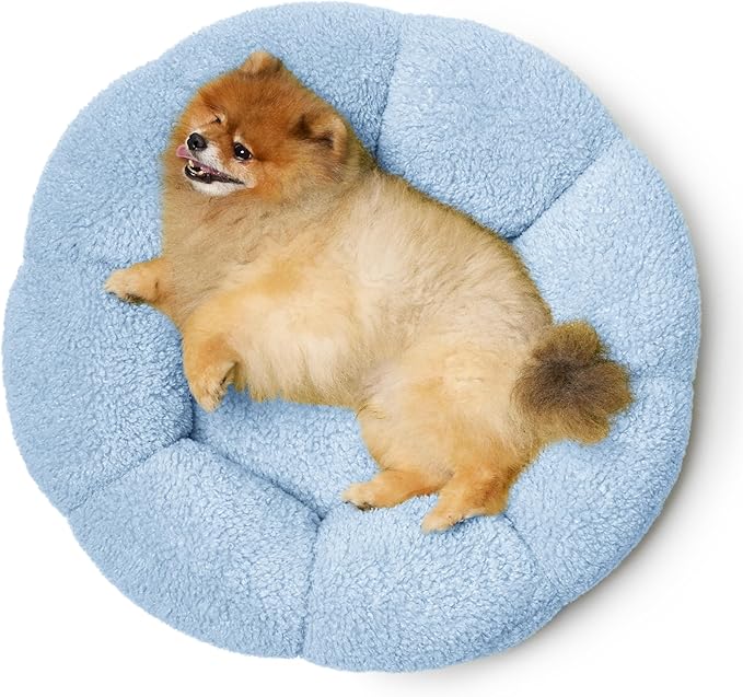 Lesure Calming Small Dog Bed 25 lbs, 23"
