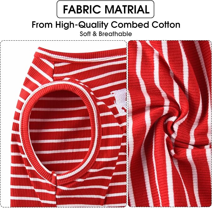 Koneseve Dog Shirt Vest Lightweight Stretchy Dog T-Shirts 2 Pack 2XL ]