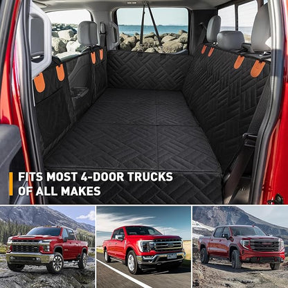 Dog Seat Cover for Trucks Back Seat Extender for Dog F150, RAM1500,