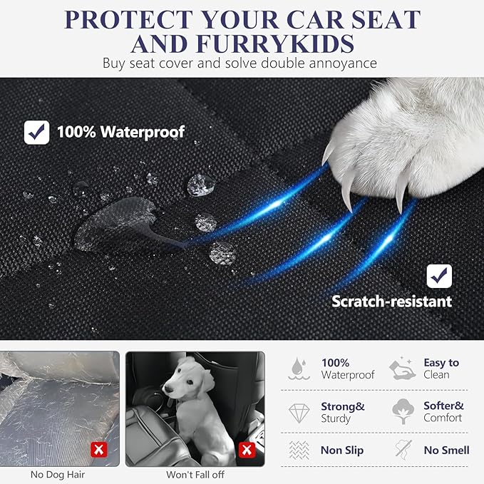 Back Seat Extender for Dogs 400lbs, Hard