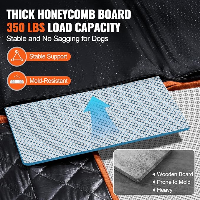 VEVOR Back Seat Extender 350lbs Dog 54"x25.6" for