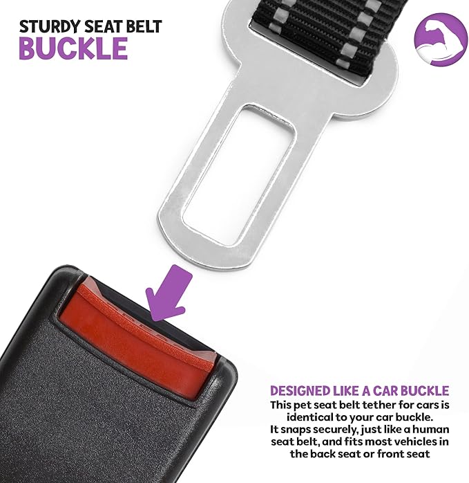 Poodle Pet Easy Click Car Seat Belt for Dogs