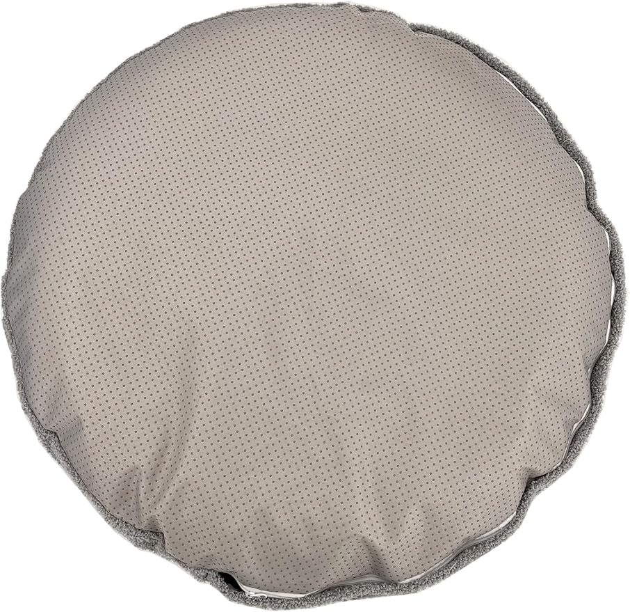 Waterproof Faux Fur Donut Dog Bed Replacement Cover with Zipper Round Dog Bed Cover Only 30 Inch