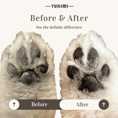 YUKIMI Premium Amino Acid Paw Cleanser with Silicone Bristle Brush for Dogs & Cats | Dermatologist Certified Hypoallergenic | Hydrating, Soothing, Deodorizing, Moisturizing | pH Balanced - 5.0 Fl Oz