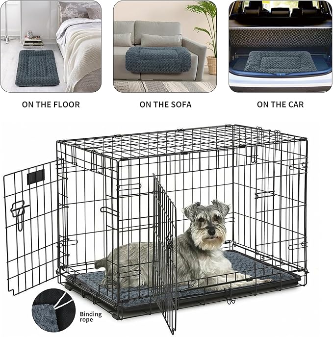 NOYAL Dog Bed Mat Soft Washable Dog Crate