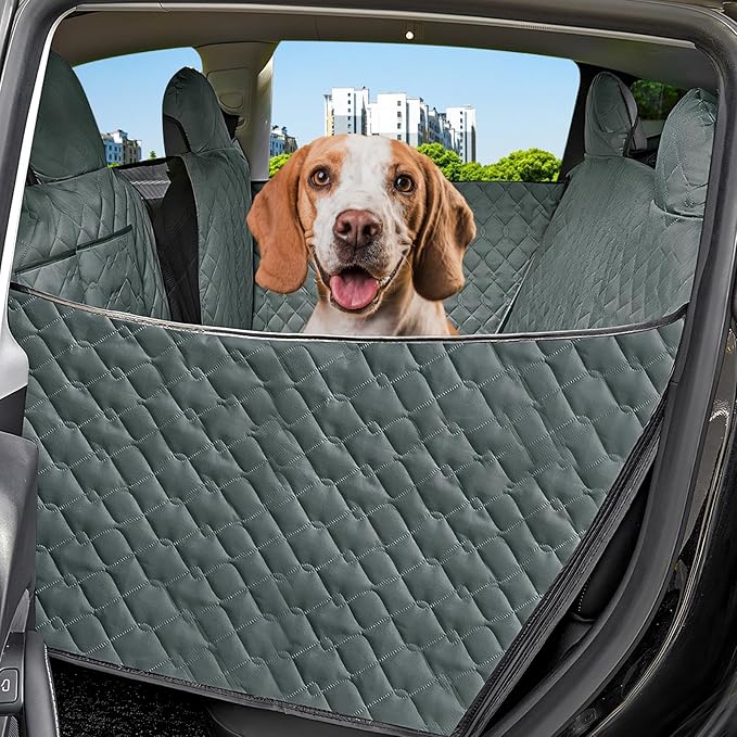 Dog Car Seat Cover for Tesla Rear Seat 2020-2024 (Green)