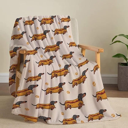 Dachshund Dog Blankets Puppy Blanket 60x50 in